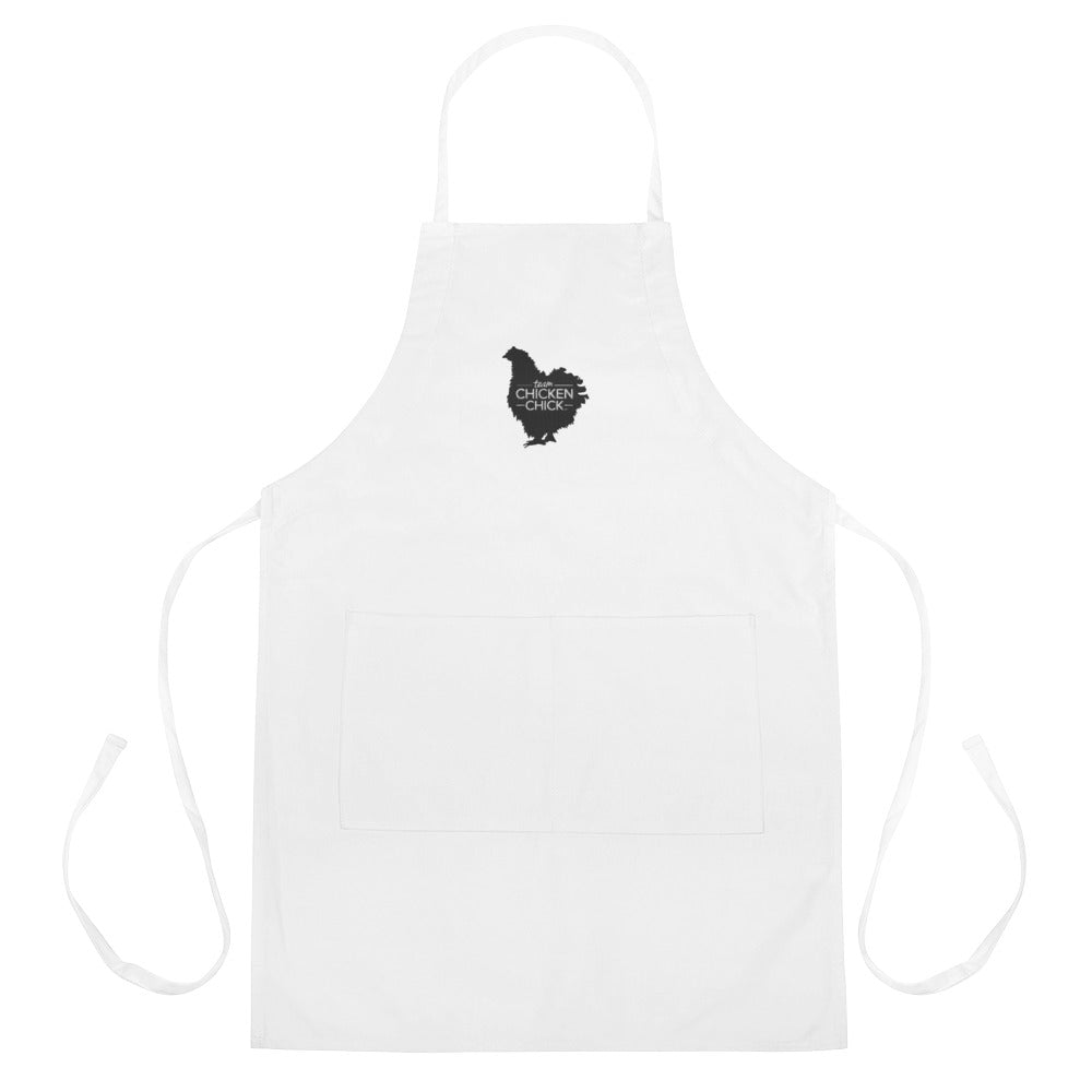 Team Chicken Chick Embroidered Apron - Black Logo